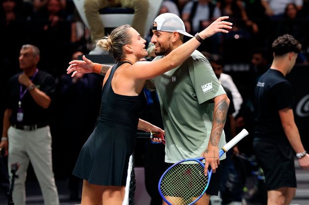 Nick Kyrgios defeats Aryna Sabalenka in straight sets in ‘Battles of the Sexes’
