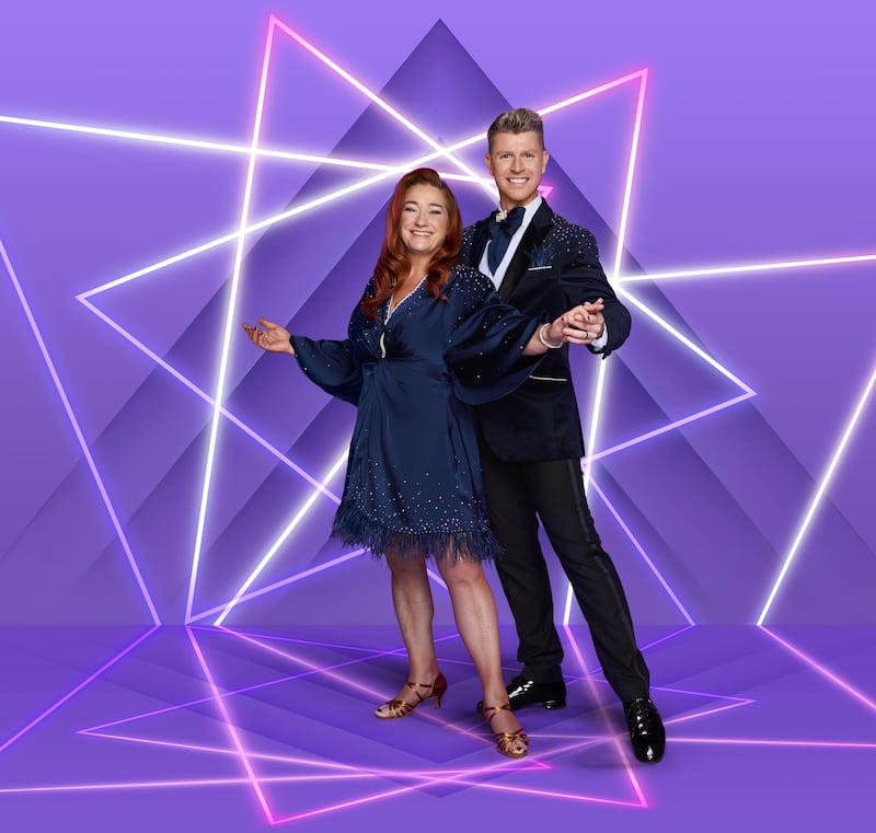 Niamh Kavanagh and Stephen Vincent on Dancing with the Stars 2026. Photograph: RTÉ