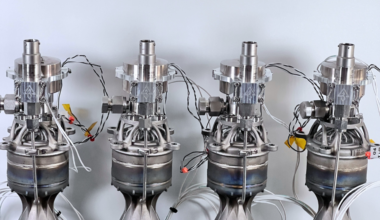 ARIEL thrusters in a row