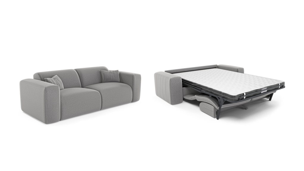The EVENT sofa easily converts into a bed (Photo: Kaufman Group) ד"ר גב ספת אירוח EVENT שנפתחת למיטה