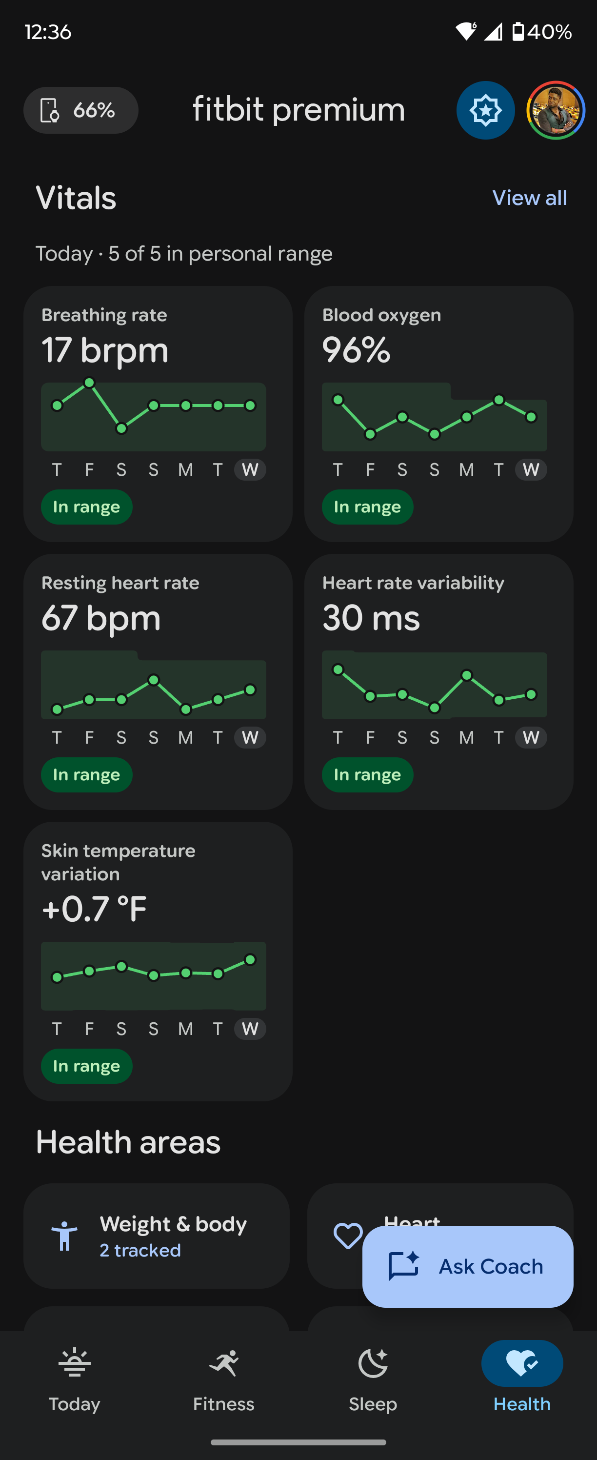 Fitbit Personal Health Coach preview