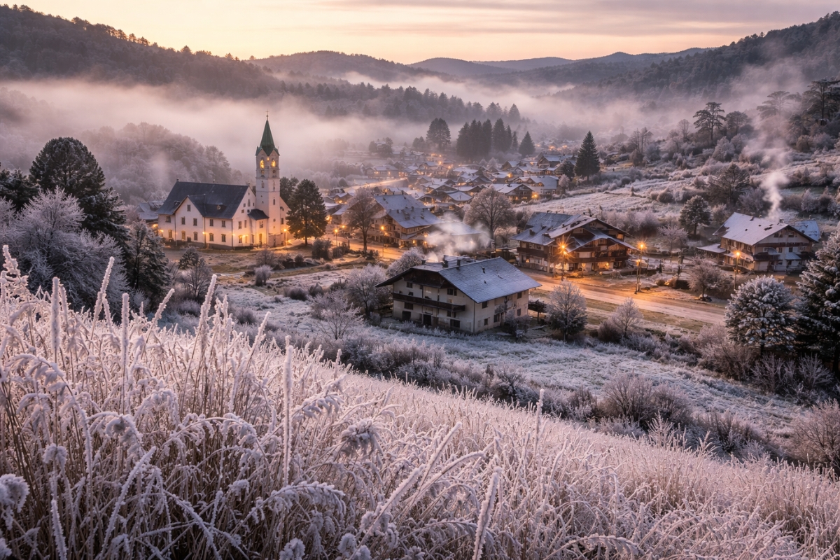 In Brazil, one city has turned its harsh climate into a trademark, with frozen dawns, winter tourism, and a unique identity.