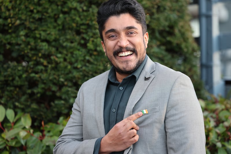 Terin Thomas, originally from  India, and who lives in Drogheda, Co Louth, following the citizenship ceremony in Killarney