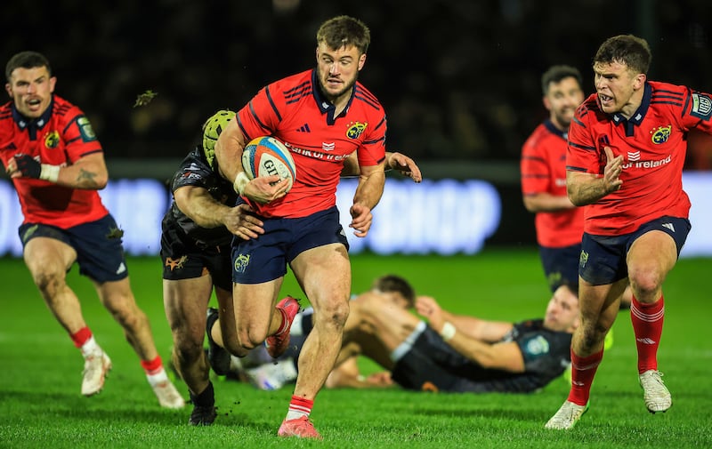 Alex Nankivell of Munster. Photograph: Geraint Nicholas/Inpho