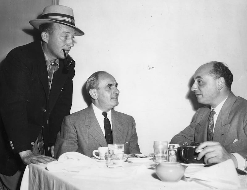 Maurice and Louis Elliman pictured with Bing Crosby (left). Courtesy of Wendy Elliman
