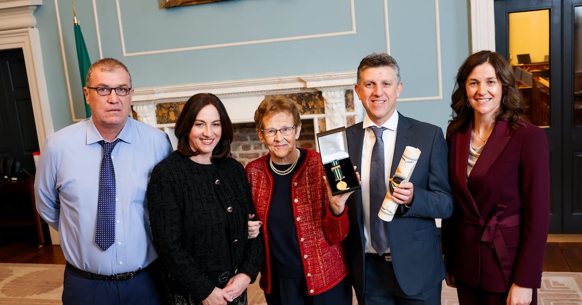 Cork man (90) who saved woman’s life is honoured posthumously at bravery awards  – The Irish Times