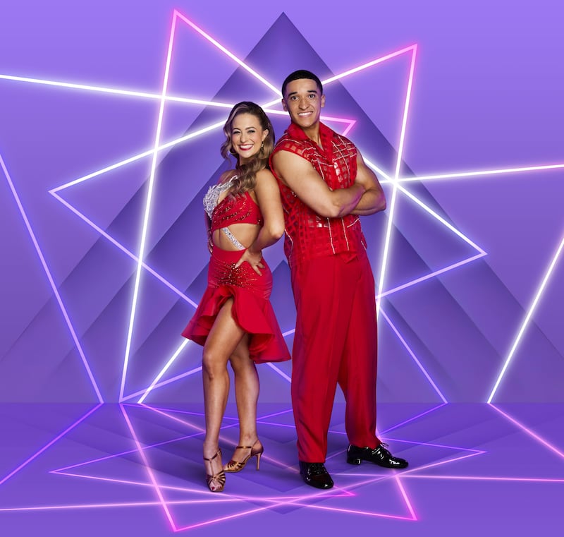 Jordan Dargan and Rebecca Scott on Dancing with the Stars 2026. Photograph: RTÉ