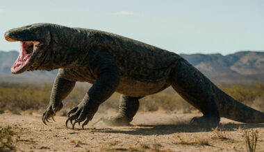 Measuring over 6 meters in length, possessing a venomous bite, and measuring comparable to a small car, the Megalania has gone down in history as the largest terrestrial lizard in the world, far surpassing the Komodo dragon.