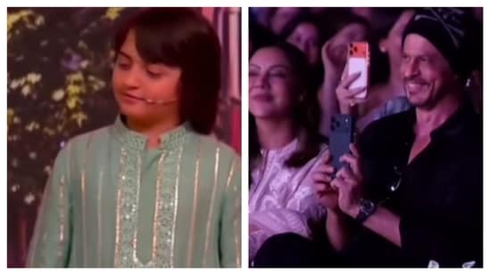 Abram Khan, the youngest son of Shah Rukh and Gauri Khan, shone at a school event, delighting fans. 