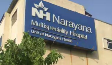 Why is Narayana Hrudayalaya stock under pressure?
