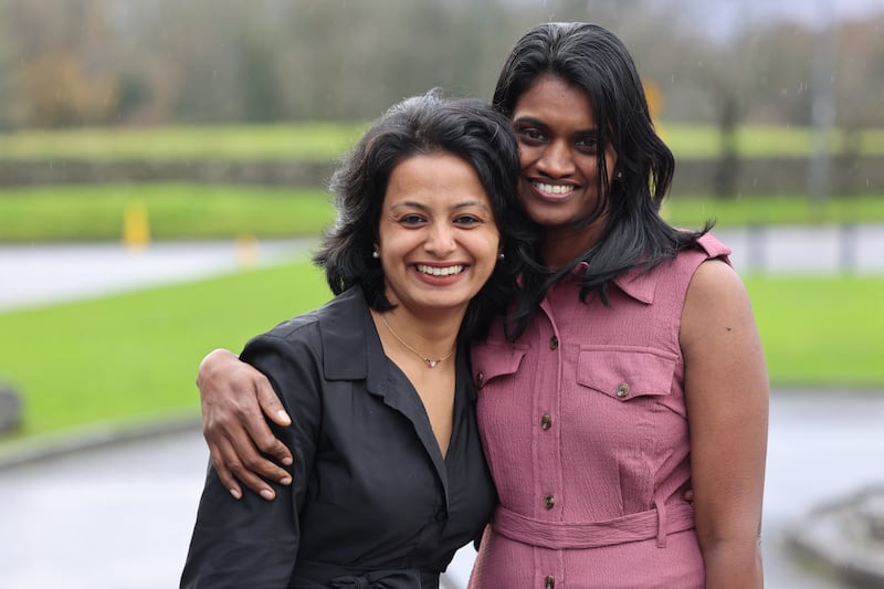 Neenu Baby and Priyannkaa Jose, both born in India and living in Galway