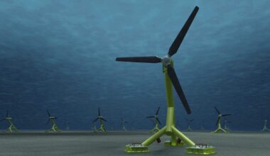 Ocean tides turned into steel giant turbines seabed