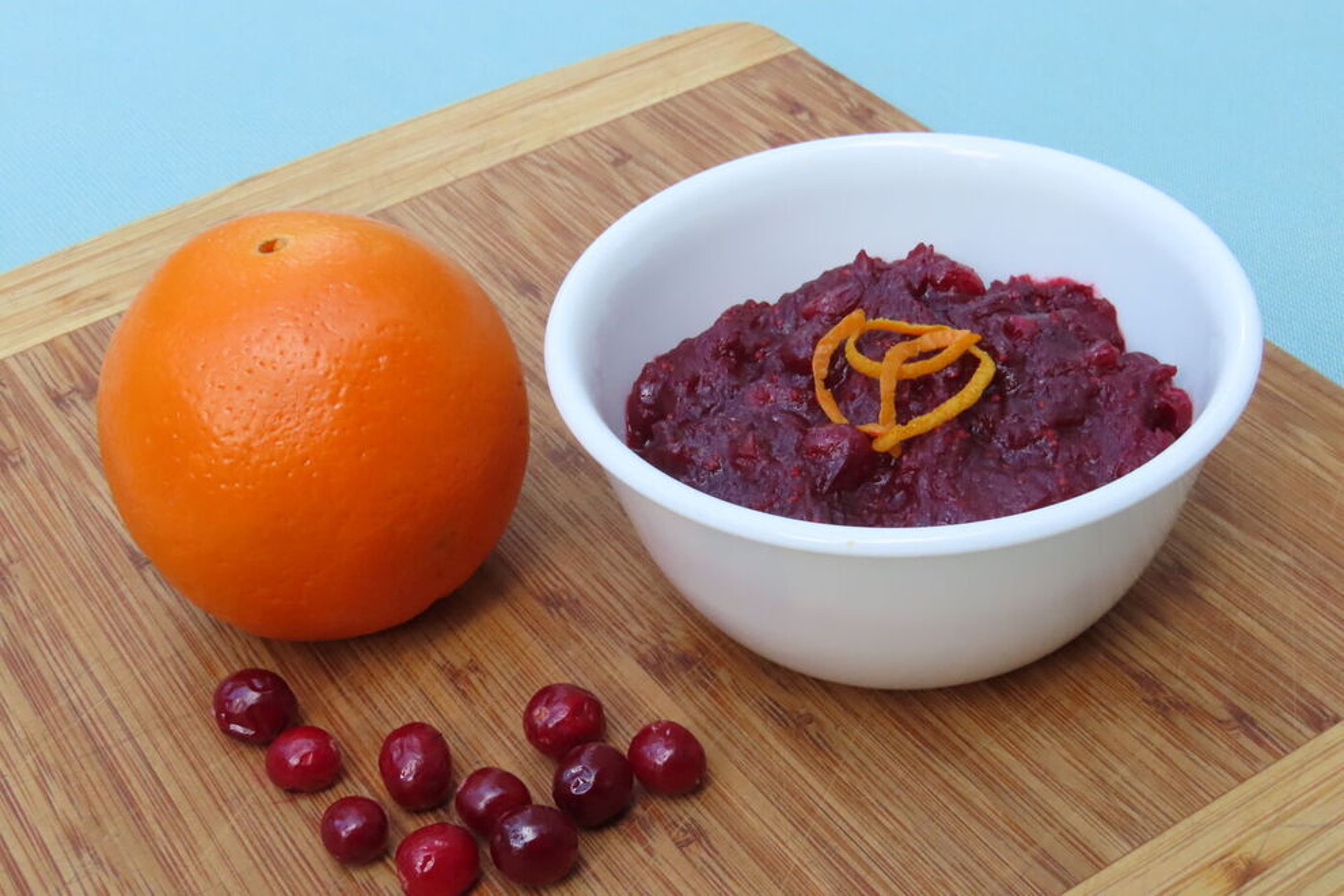 Cranberry sauce can be made days in advance