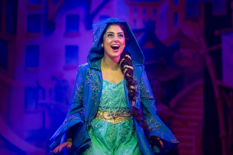 Issy Khogali as Princess Jasmine in Aladdin at Cork Opera House