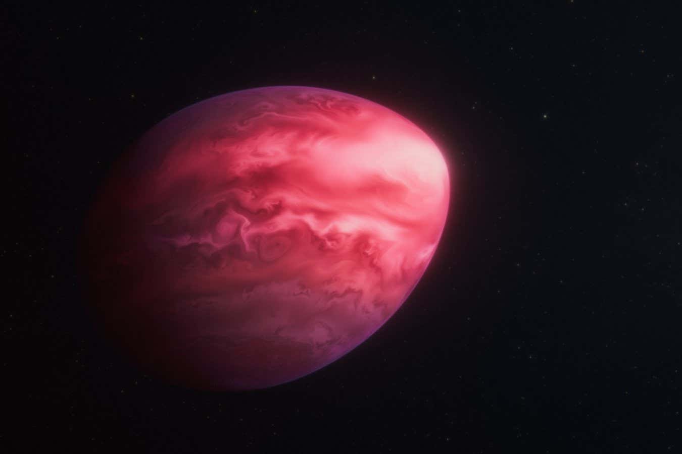 artist's concept of what exoplanet PSR J2322-2650b may look like