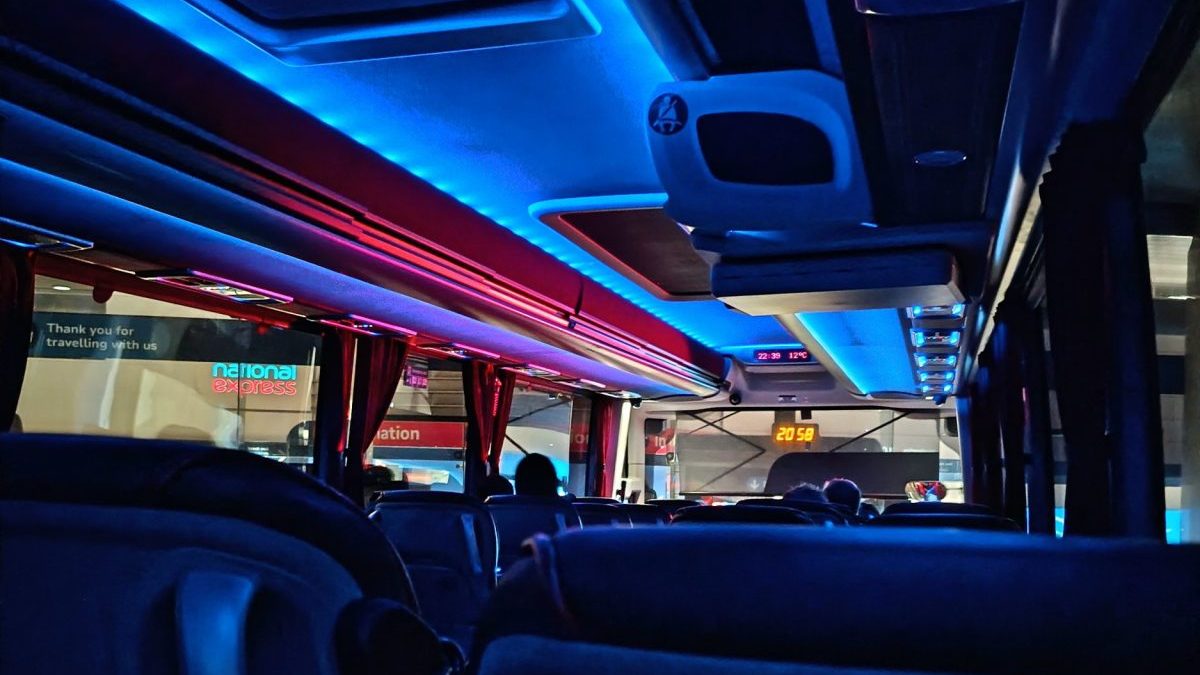 My sleeper coach to Dublin looked like a nightclub, but was surprisingly good value