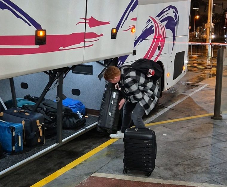 A hold bag is included in the price of a ticket