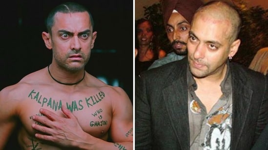 Ghajini starred Aamir Khan (left), but Boney Kapoor initially wanted to cast Salman Khan (right) in it.