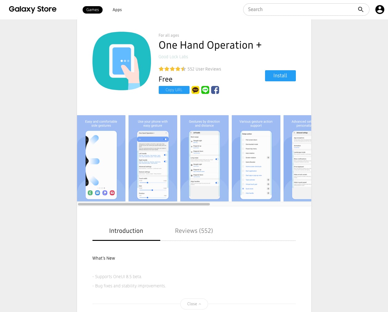 samsung good lock one hand operation plus update one ui 8.5 support