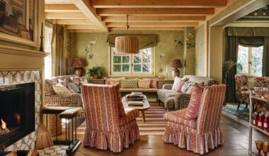 Nicole Salvesen brings a colourful English sensibility to her Alpine chalet