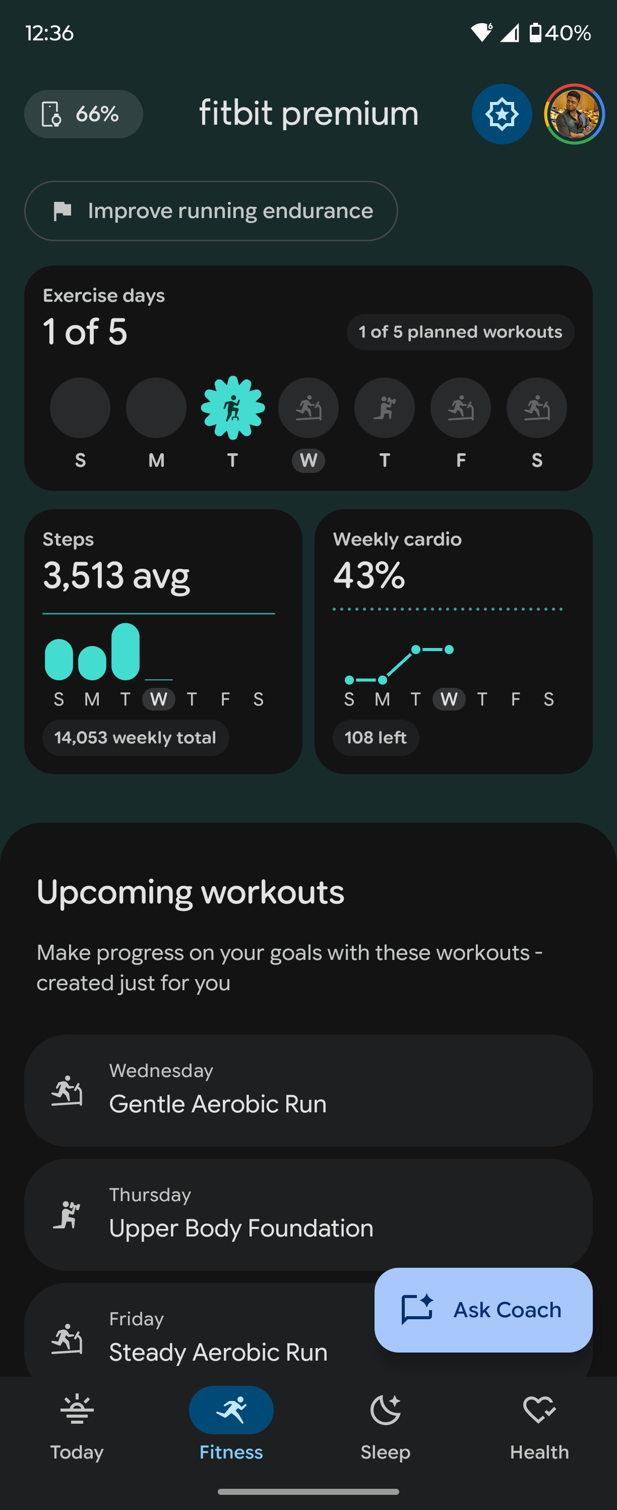 Fitbit Personal Health Coach preview