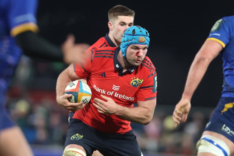 Tadhg Beirne in action for Munster against Leinster. Photograph: Bryan Keane/Inpho