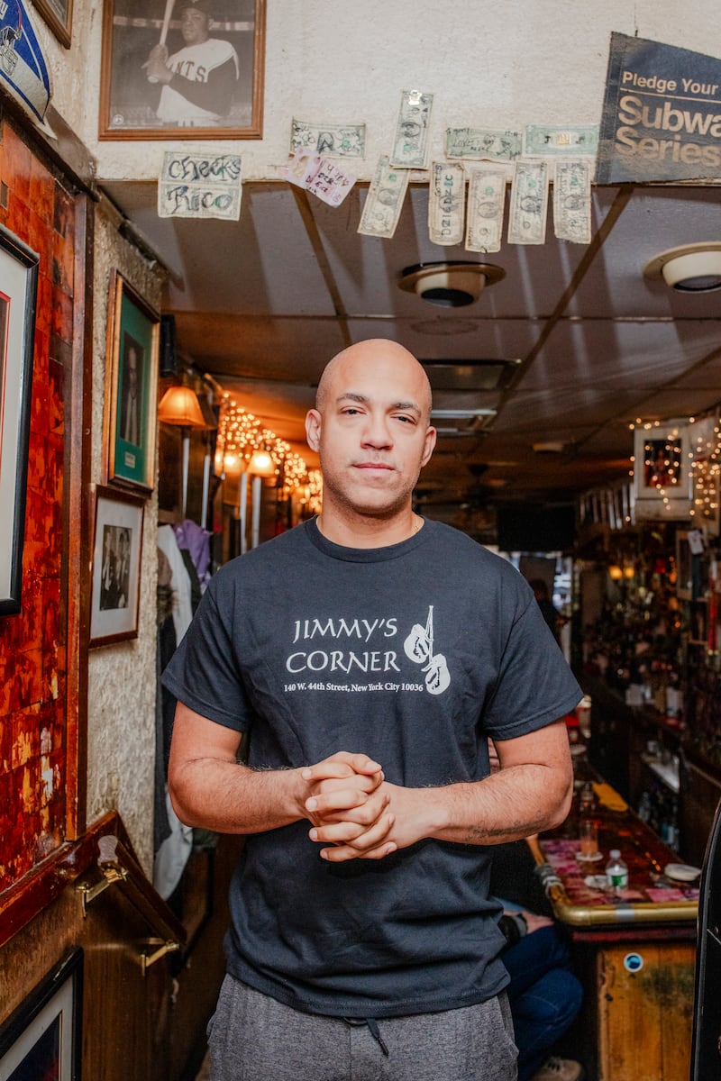 Adam Glenn, son of the bar's founder Jimmy Glenn and its current owner. Photograph: Natalie Keyssar/The New York Times
                      