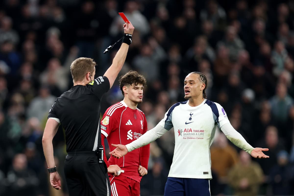 Tottenham: How many games will Xavi Simons and Cristian Romero miss after Liverpool FC red cards?