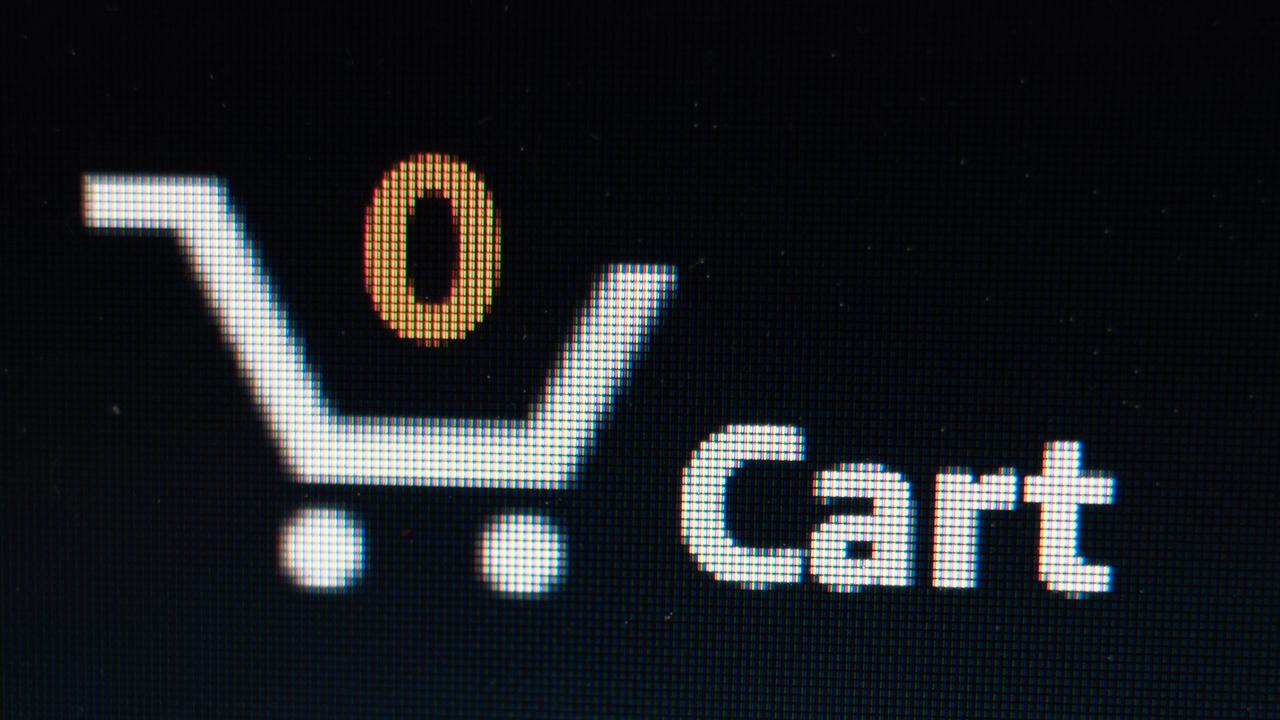 A stock photo of an online shopping cart 