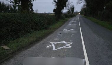 ‘Vile antisemitic graffiti’ on Louth road condemned as ‘hate speech’