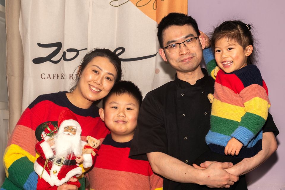  Zone Cáfe and Restaurant Killarney on Old Market Street in Killarney will open their doors on Christmas day to celebrate with their customers from left, Ira Chen, Lucas Lin, Owen Lin and Cindy Lin. Photo by Seamus Healy. 