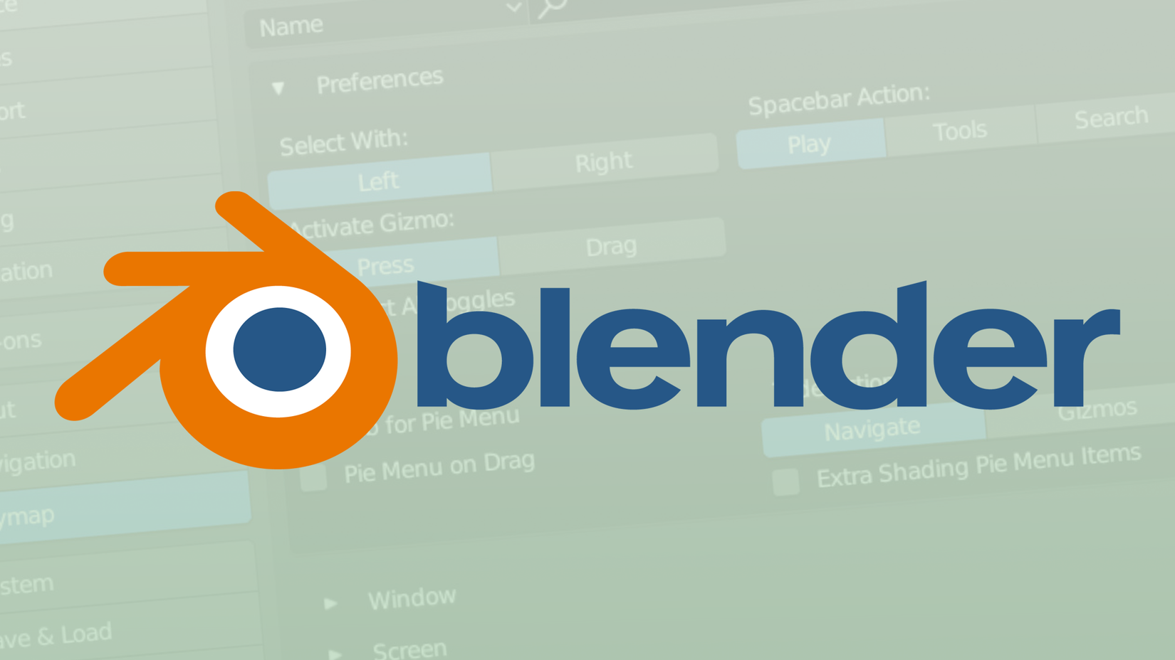 Blender logo.