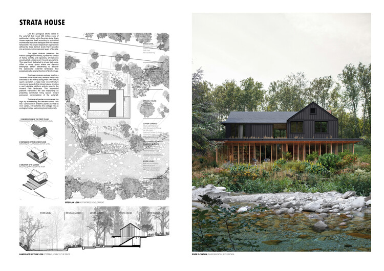 Howard Waterfall Retreat Competition: Buildner’s Winners Explore Multigenerational Living and Topography - Image 2 of 41