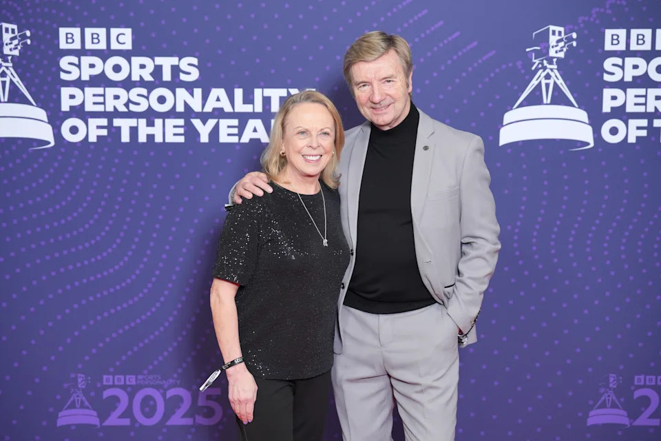 MANCHESTER, ENGLAND - DECEMBER 18: Jayne Torvill and Christopher Dean attends BBC Sports Personality of the Year 2025 at Dock10 Studios on December 18, 2025 in Manchester, England. (Photo by Dominic Lipinski/Getty Images)