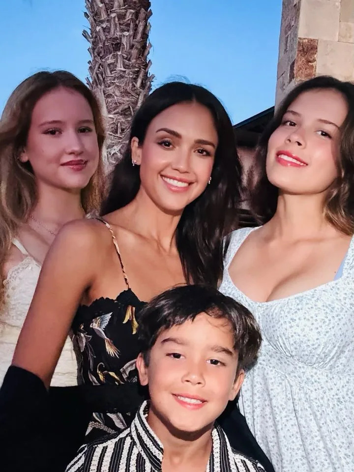 Jessica Alba/Instagram Jessica Alba with her kids Honor, Haven, and Hayes