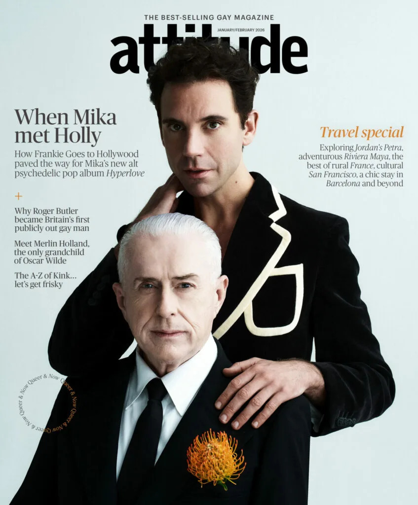 Mika and Holly Johnson on the cover of Attitude