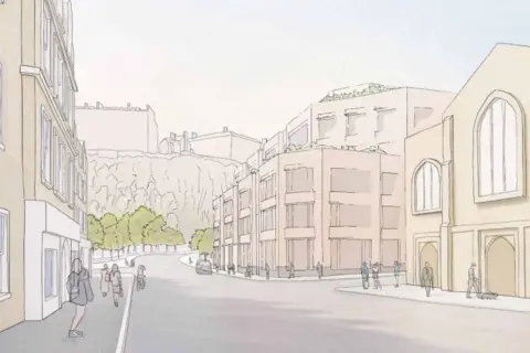 Hendersonherd Artist's impression showing the building from another angle.