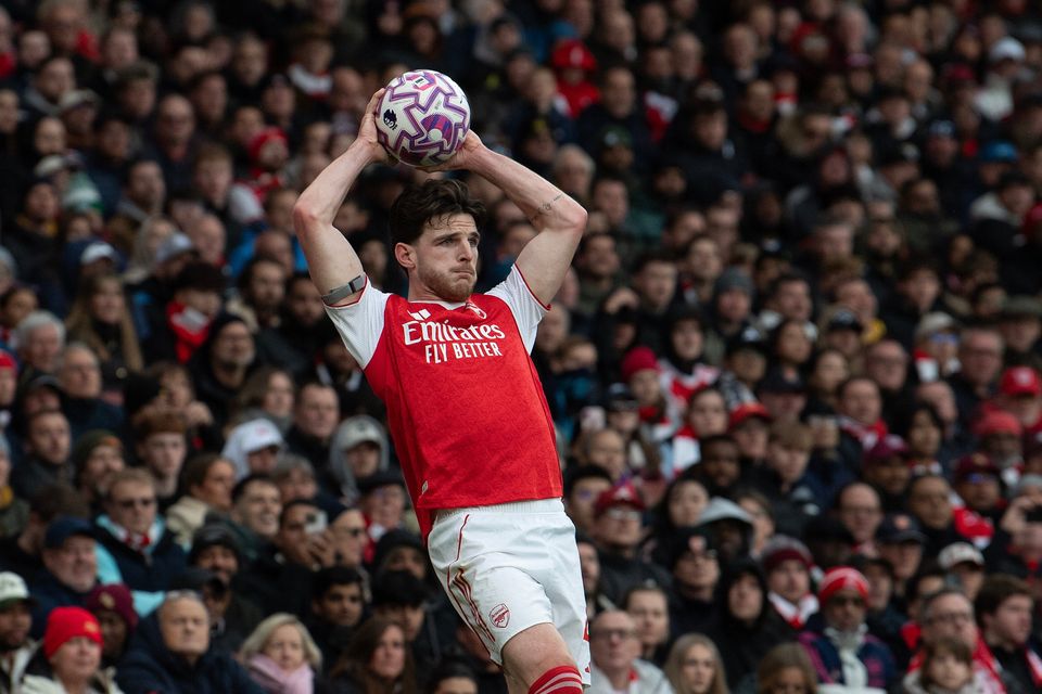 Declan Rice has more than one string to his bow. Photo: Getty