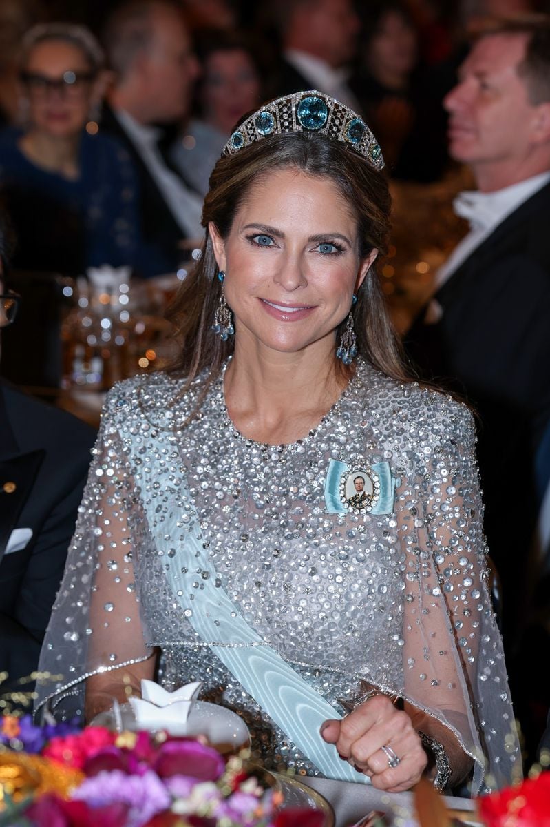 Princess Madeleine of Sweden attends the Nobel Prize Banquet 2025 at Stockholm City Hall