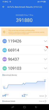 AnTuTu 10 performance test (Image source: Screenshot - Sergey Tarasov - Notebookcheck)