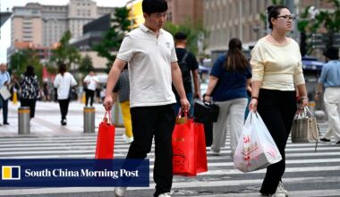 Hong Kong stocks slide after China’s economic data shows growth running out of steam