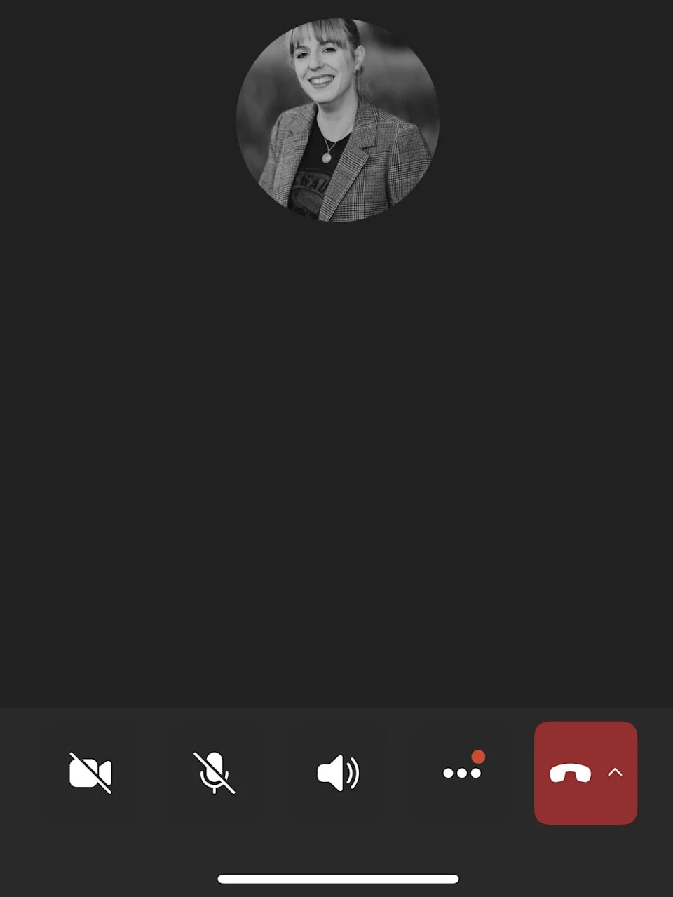 To find the Q&A for a live chat on a Teams Town Hall, navigate to the three dots to the left of the red phone icon.