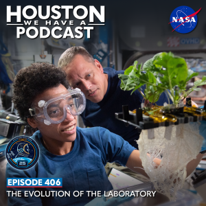 Houston We Have a Podcast Episode 406: The Evolution of the Laboratory
Astronauts Jessica Watkins holds up a plant growth experiment on the International Space Station while Astronaut Bob Hines looks on.