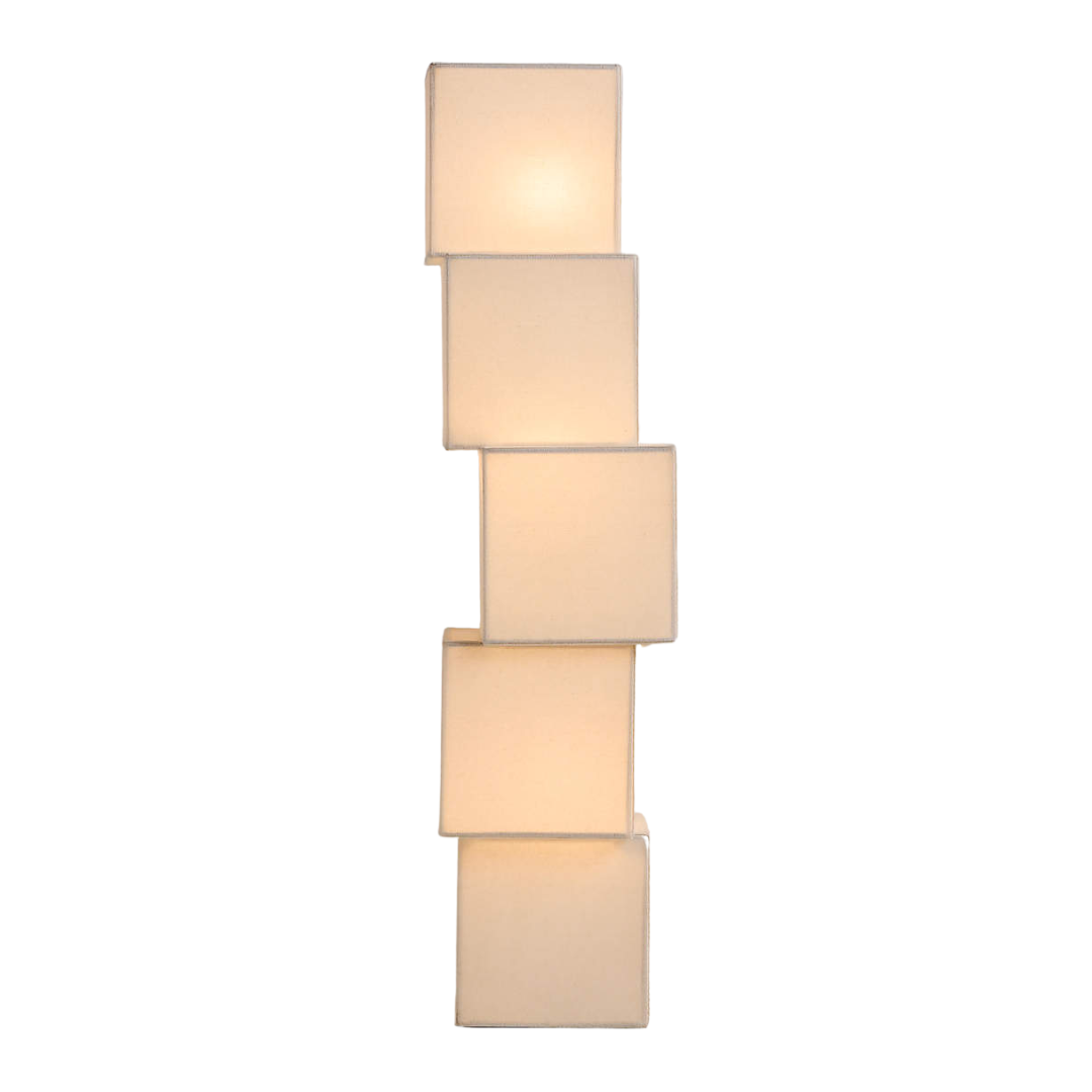 Crate &amp; Barrel, Cubey Linen Table Lamp 33.8" by Brigette Romanek