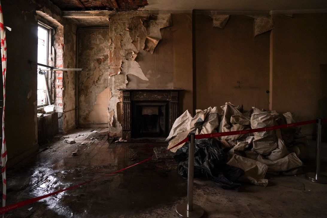 For years the house stood empty, decaying almost to the point of collapse.