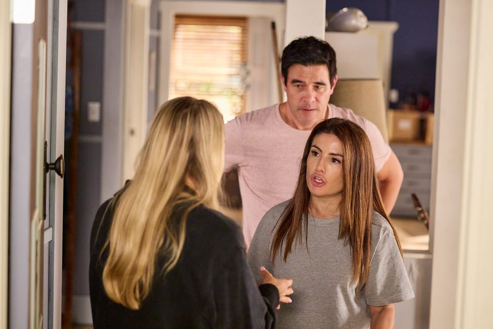 lacey miller, justin morgan and leah patterson in home and away