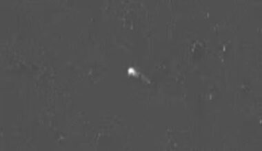 This image from Parker Solar Probe’s WISPR instrument shows the interstellar comet 3I/ATLAS. Image credit: NRL / NASA / JHUAPL / Guillermo Stenborg, JHUAPL.