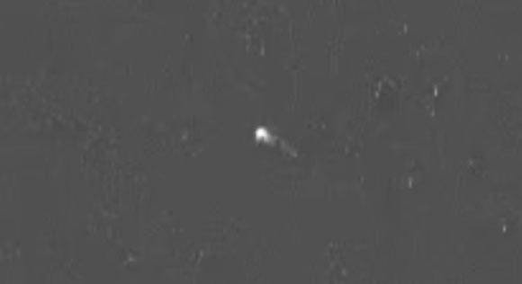 This image from Parker Solar Probe’s WISPR instrument shows the interstellar comet 3I/ATLAS. Image credit: NRL / NASA / JHUAPL / Guillermo Stenborg, JHUAPL.