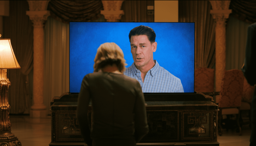 Hivemind John Cena explains cannibalism in a video recorded for Carol