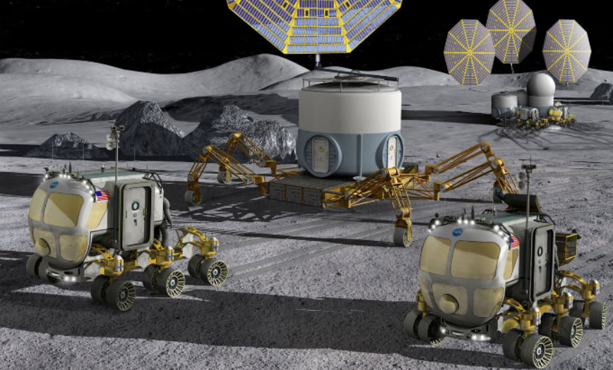 Mobile lunar architecture illustration showcasing future possibilities